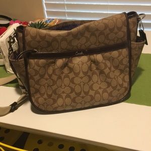 Coach messenger bag/ diaper bag